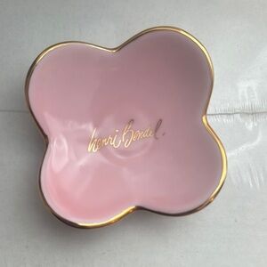 Henri Bendel Pink and Gold Trinket Dish